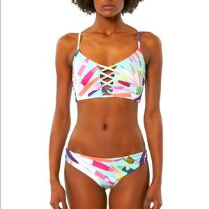 Mara Hoffman swim lattice bikini top